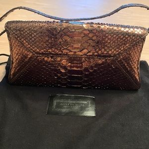 Nancy Gonzalez Python skin shoulder bag
